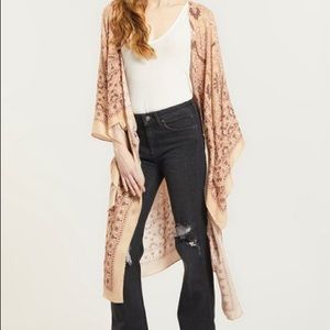 NWOT Free People Magic Dance Floral Print Kimono